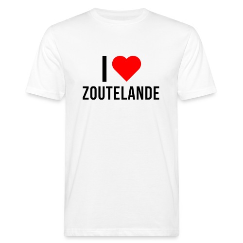 I Love Zoutelande - Männer Bio-T-Shirt
