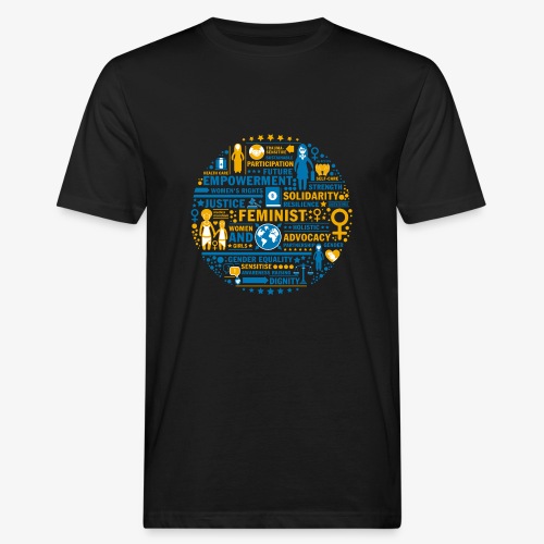 medica mondiale Word Cloud - Männer Bio-T-Shirt