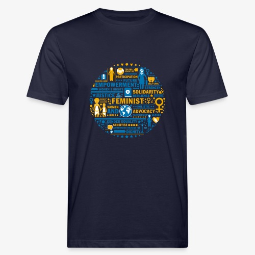 medica mondiale Word Cloud - Männer Bio-T-Shirt