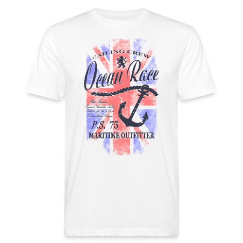 UK Sailing - Union Jack - Vintage Look - Männer Bio-T-Shirt