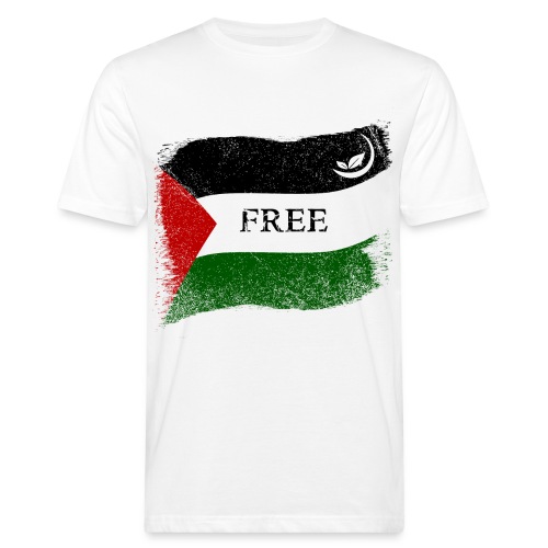 Bio Free Palestine! - Männer Bio-T-Shirt