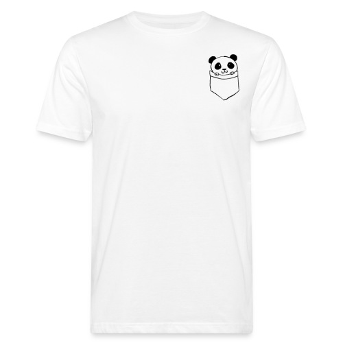 Pocket panda - Mannen Bio-T-shirt