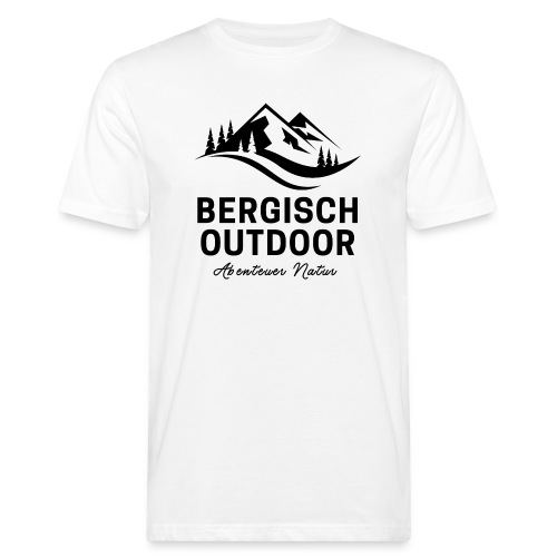 Bergisch Outdoor Logo black - Männer Bio-T-Shirt