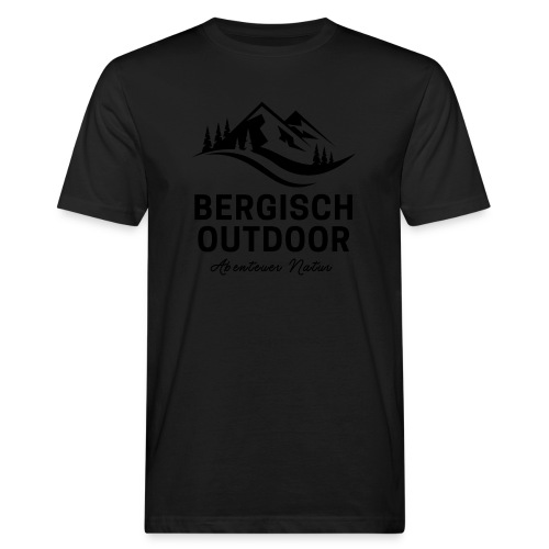 Bergisch Outdoor Logo black - Männer Bio-T-Shirt