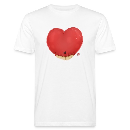 Miłość serce - Ekologiczna koszulka męska