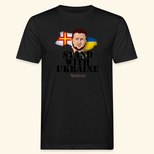 Ukraine Unterstützer Merch Insel Guernsey - Männer Bio-T-Shirt