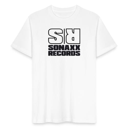 Sonaxx Records Logo schwarz (quadratisch) - Männer Bio-T-Shirt