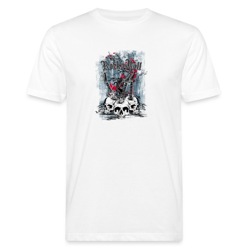 rock n roll skulls - Mannen Bio-T-shirt