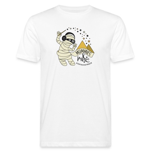 Logo Mummies and Magic bunt - Männer Bio-T-Shirt