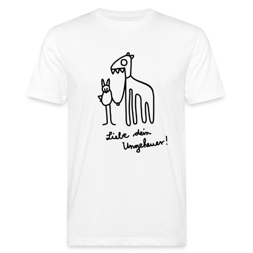 LIEBE DEIN UNGEHEUER T-Shirt für Pärchen und Yogis - Männer Bio-T-Shirt
