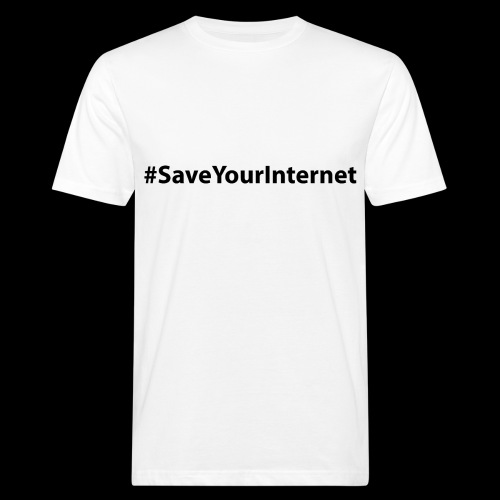 #saveyourinternet - Männer Bio-T-Shirt
