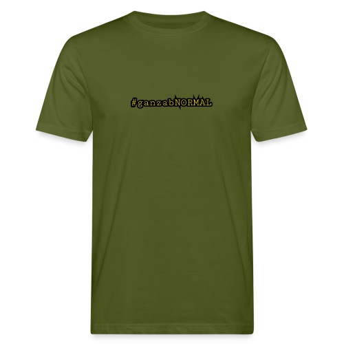#ganzanNORMAL mit Ecken und Kanten - Männer Bio-T-Shirt