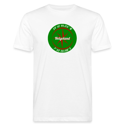 Koordinaten Helgoland - Männer Bio-T-Shirt