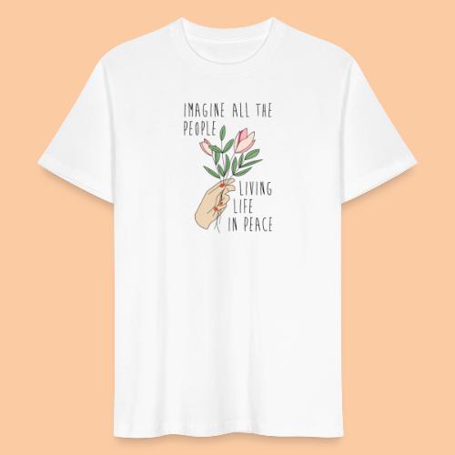 Flowers in hand and a song - Men's Organic T-Shirt