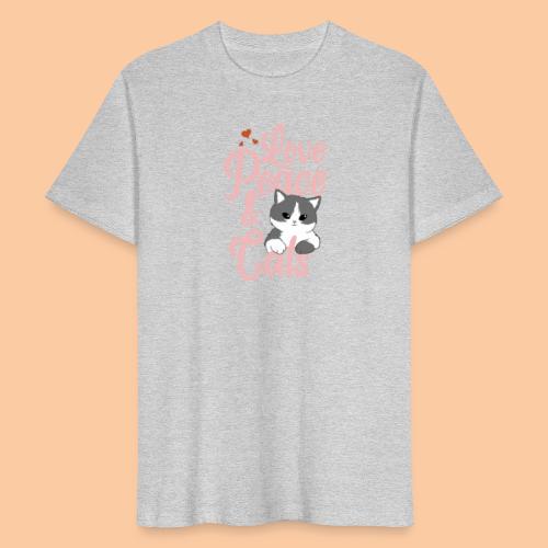Love Peace & Cats - Men's Organic T-Shirt