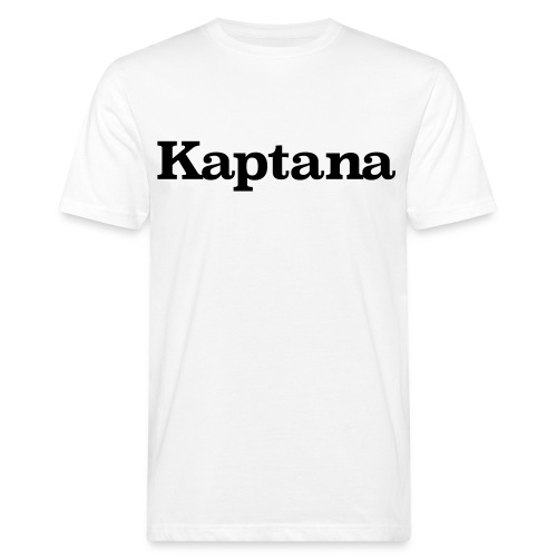 KAPTANA Black Logo - Mannen Bio-T-shirt