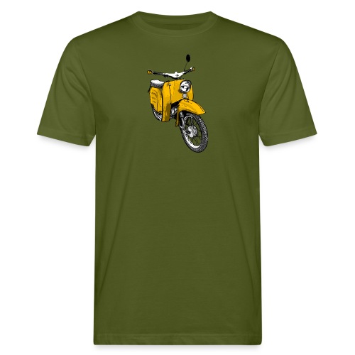 Schwalbenfahrer Shirt, gelbe Schwalbe - Männer Bio-T-Shirt