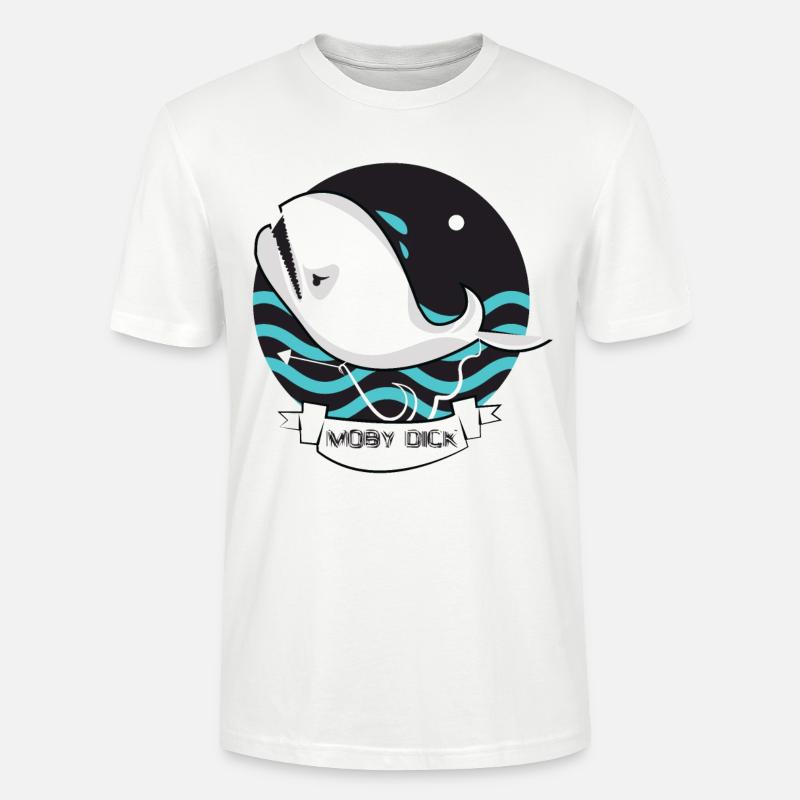 Moby Dick - T-shirt bio CRAFTER Stanley Stella Unisexe - blanc