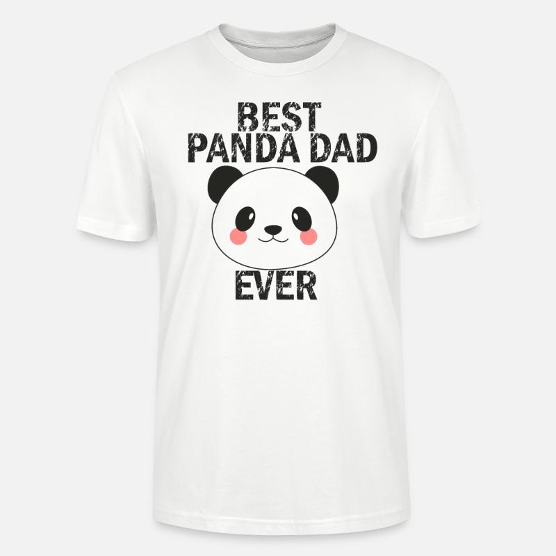 Panda Dad - Stanley/Stella Unisex Bio-T-Shirt CRAFTER - Weiß