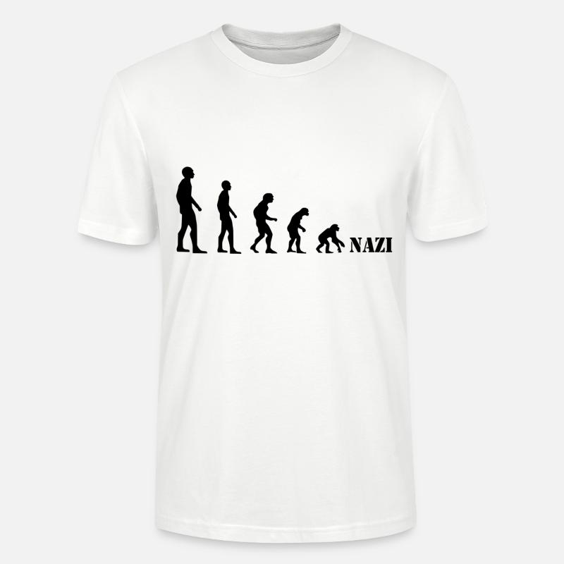 Gegen Rechts. Evolution - Stanley/Stella Unisex Bio-T-Shirt CRAFTER - Weiß