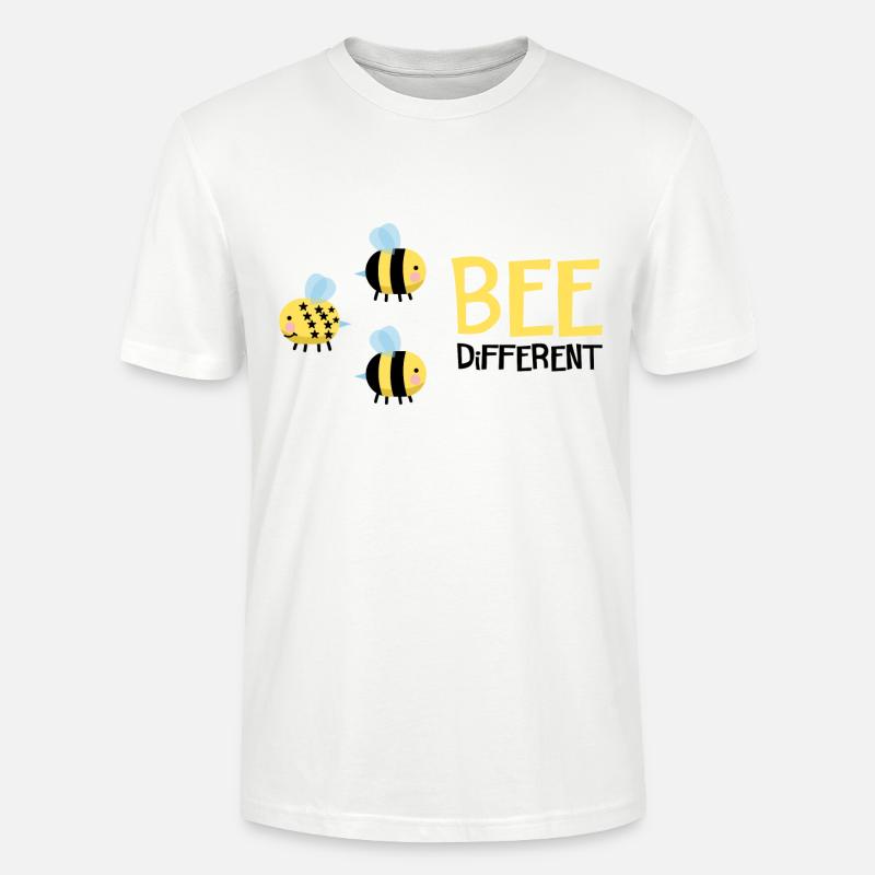 Abeille être différent cadeau - T-shirt bio CRAFTER Stanley Stella Unisexe - blanc