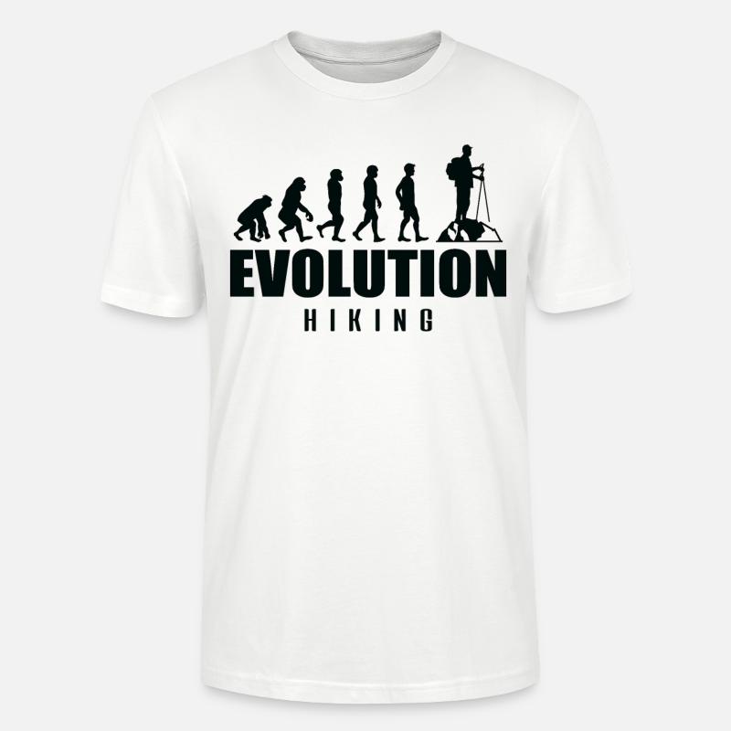 Evolution Randonnée - T-shirt bio CRAFTER Stanley Stella Unisexe - blanc