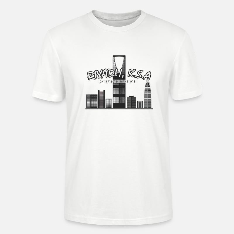Riyadh, Geschenk, Geschenkidee - Stanley/Stella Unisex Bio-T-Shirt CRAFTER - Weiß