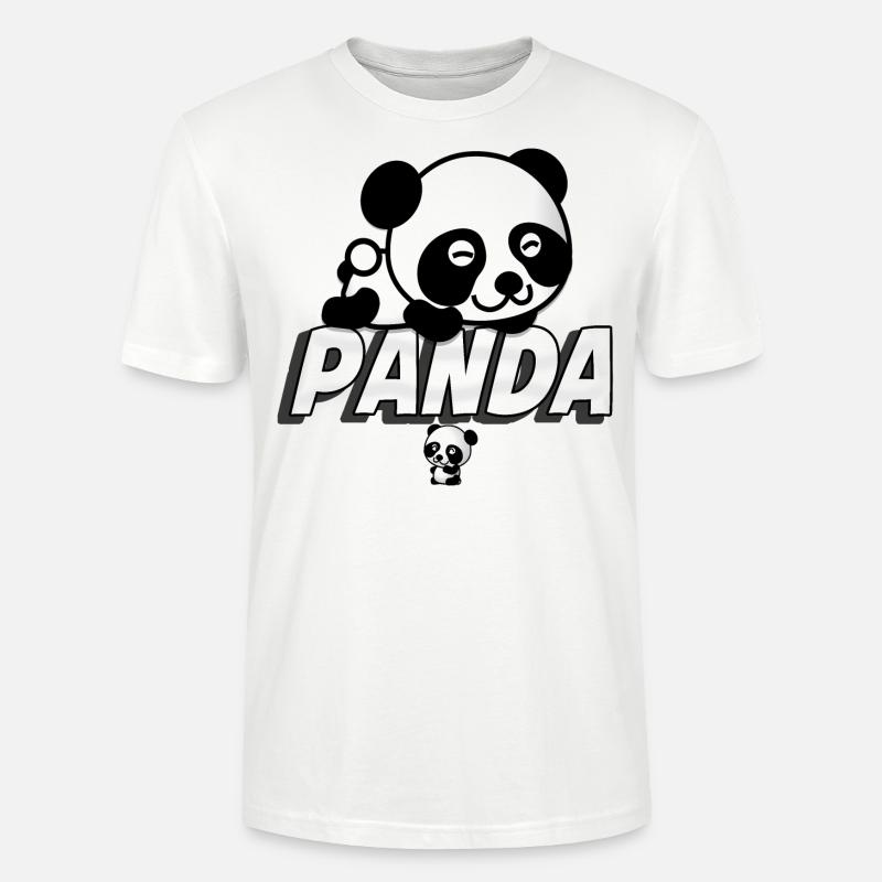 PANDA PANDA - Stanley/Stella Unisex Bio-T-Shirt CRAFTER - Weiß