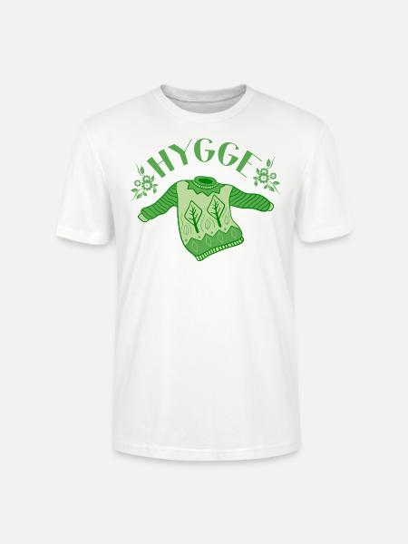 Hygge Shirt ● Hygge-Pullover ● Geschenk - Stanley/Stella Unisex Bio-T-Shirt CRAFTER - Weiß