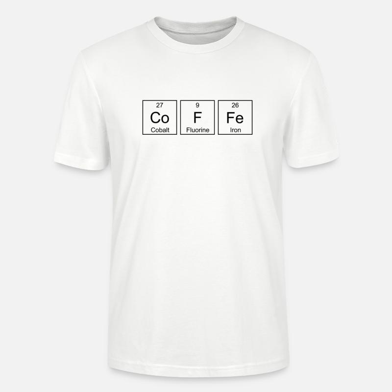Coffe Periodensystem - Stanley/Stella Unisex Bio-T-Shirt CRAFTER - Weiß