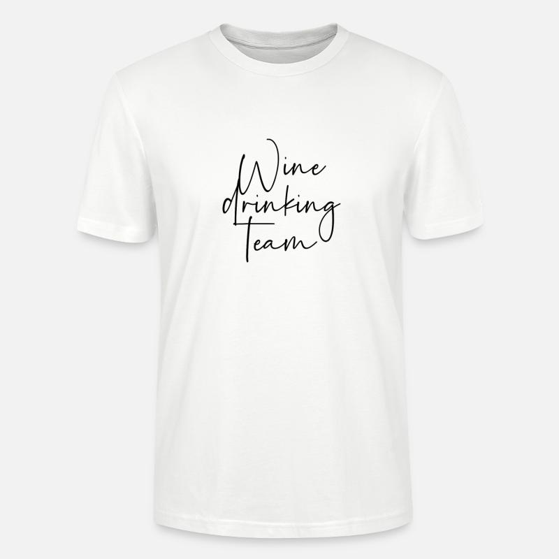 Wine drinking team - Stanley/Stella Unisex Bio-T-Shirt CRAFTER - Weiß