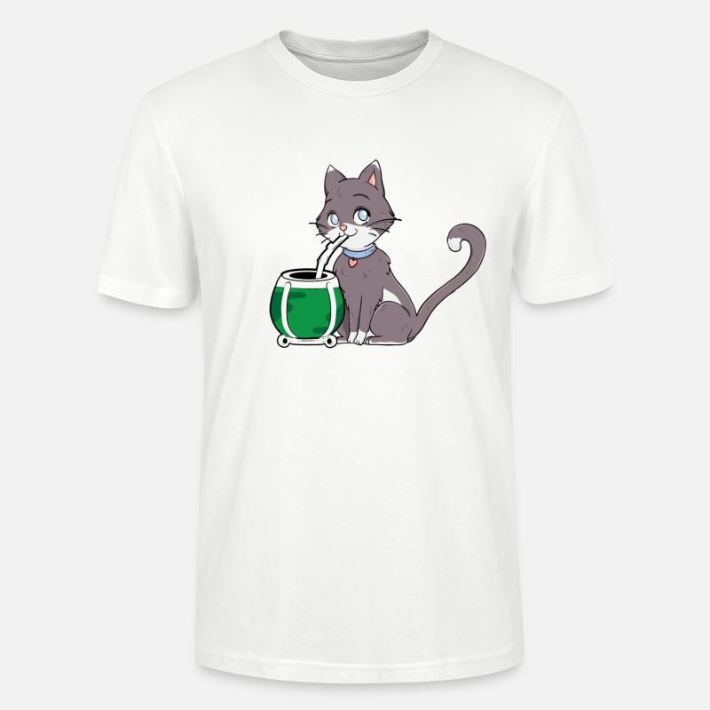 Compagnon de chat - T-shirt bio CRAFTER Stanley Stella Unisexe - blanc