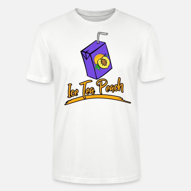 Ice tea peach - idée cadeau - T-shirt bio CRAFTER Stanley Stella Unisexe - blanc