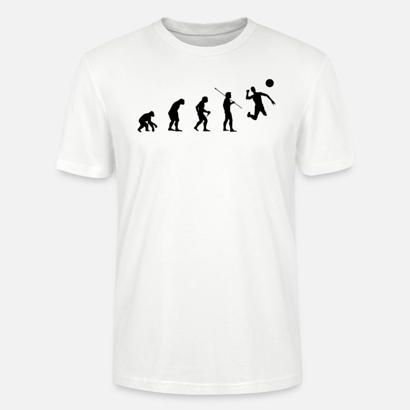 Faustball Athlet Evolution - Fistball Faustballer - Stanley/Stella Unisex Bio-T-Shirt CRAFTER - Weiß