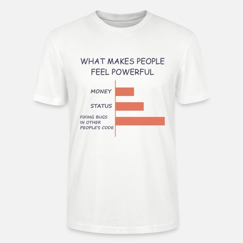 Computerprogrammierer Codierer Software Engineer Geschenk - Stanley/Stella Unisex Bio-T-Shirt CRAFTER - Weiß