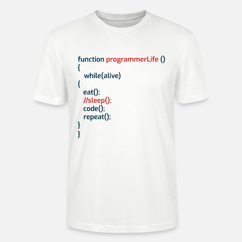 Computerprogrammierer Codierer Software Engineers Geschenk - Stanley/Stella Unisex Bio-T-Shirt CRAFTER - Weiß