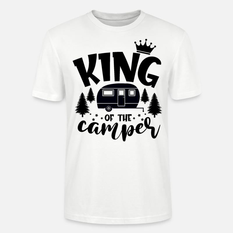Le roi du camping-car - T-shirt bio CRAFTER Stanley Stella Unisexe - blanc