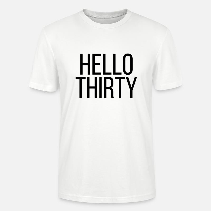 Hello Thirty - Stanley/Stella Unisex Bio-T-Shirt CRAFTER - Weiß