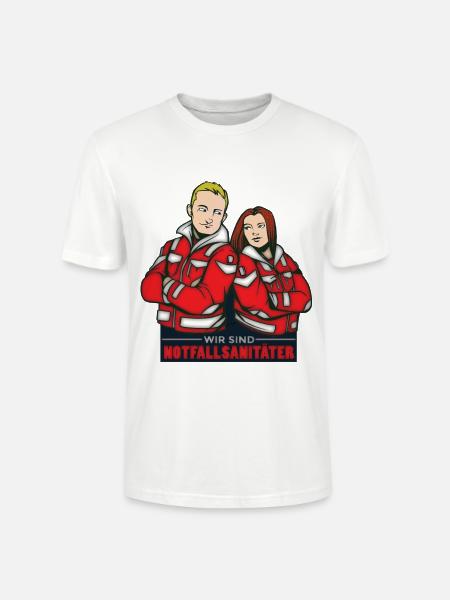 Wir sind Notfallsanitäter - Stanley/Stella Unisex Bio-T-Shirt CRAFTER - Weiß