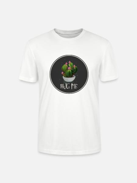 Hug Cactus - Stanley/Stella Unisex Bio-T-Shirt CRAFTER - Weiß