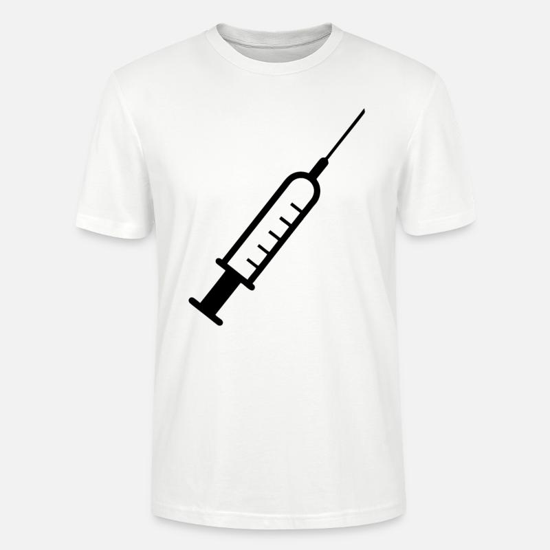Spritze Medizin Impfung - Stanley/Stella Unisex Bio-T-Shirt CRAFTER - Weiß