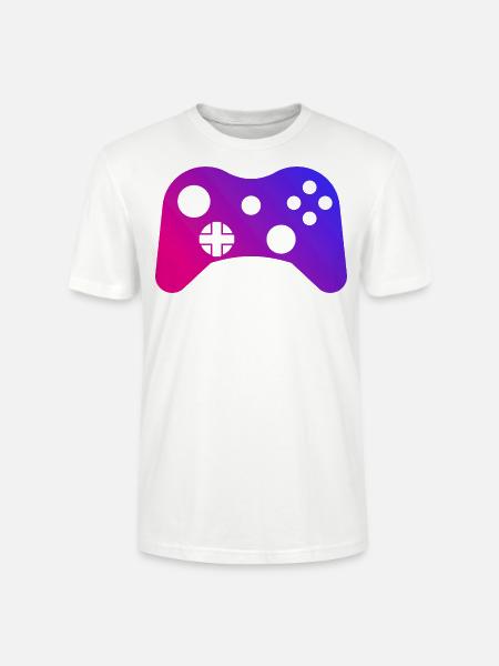 gaming controller gamer game - Stanley/Stella Unisex Bio-T-Shirt CRAFTER - Weiß