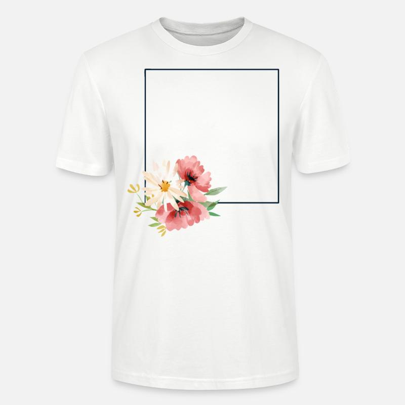 Blumen - Stanley/Stella Unisex Bio-T-Shirt CRAFTER - Weiß