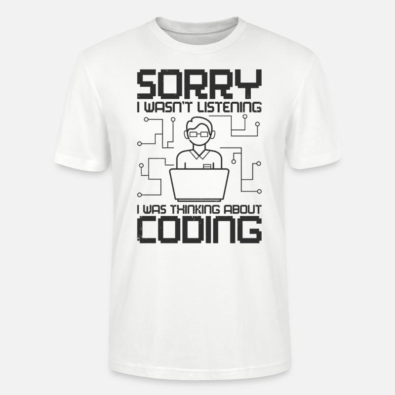 Programmierer Software Web Entwickler Coder Coding - Stanley/Stella Unisex Bio-T-Shirt CRAFTER - Weiß