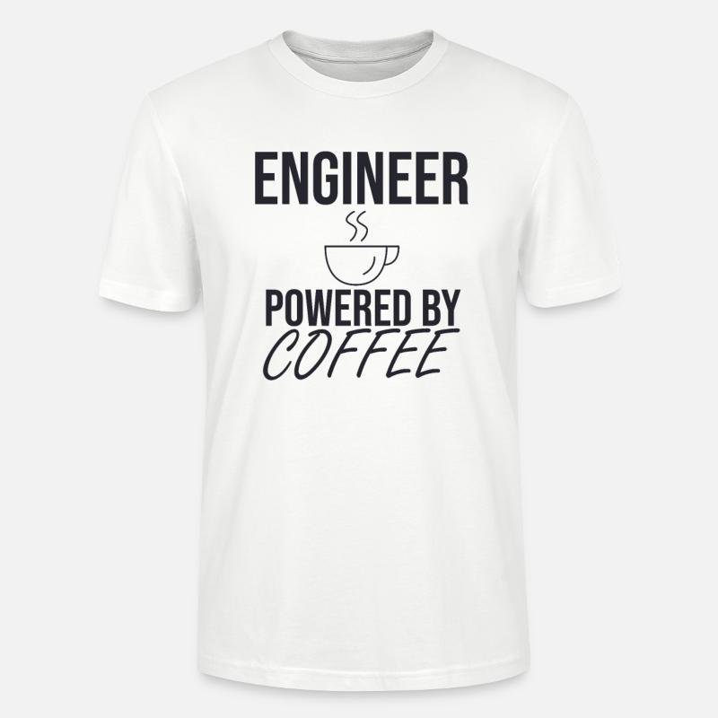 "Engineer Coffee | Ingenieur" - Stanley/Stella Unisex Bio-T-Shirt CRAFTER - Weiß