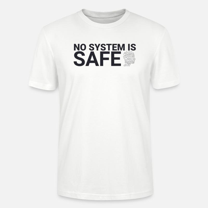 "Cyber Security Safe System | Cybersecurity" - Stanley/Stella CRAFTER Unisex Organic T-Shirt - white
