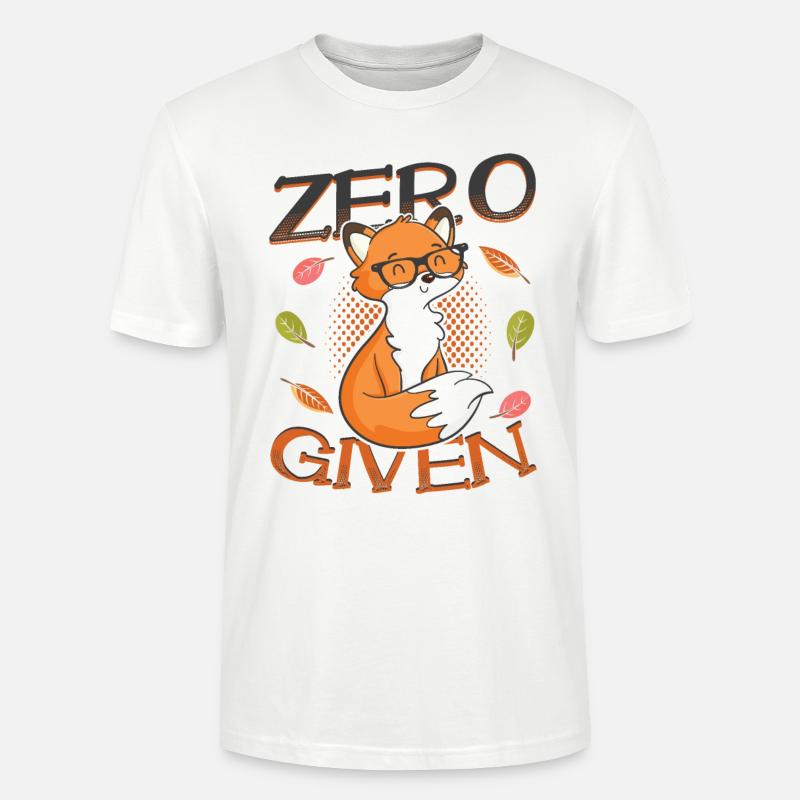 Hipster Fox Zero Fox Donné - T-shirt bio CRAFTER Stanley Stella Unisexe - blanc