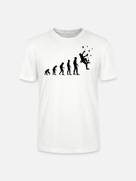 Climber Evolution Salle d’escalade - T-shirt bio CRAFTER Stanley Stella Unisexe - blanc