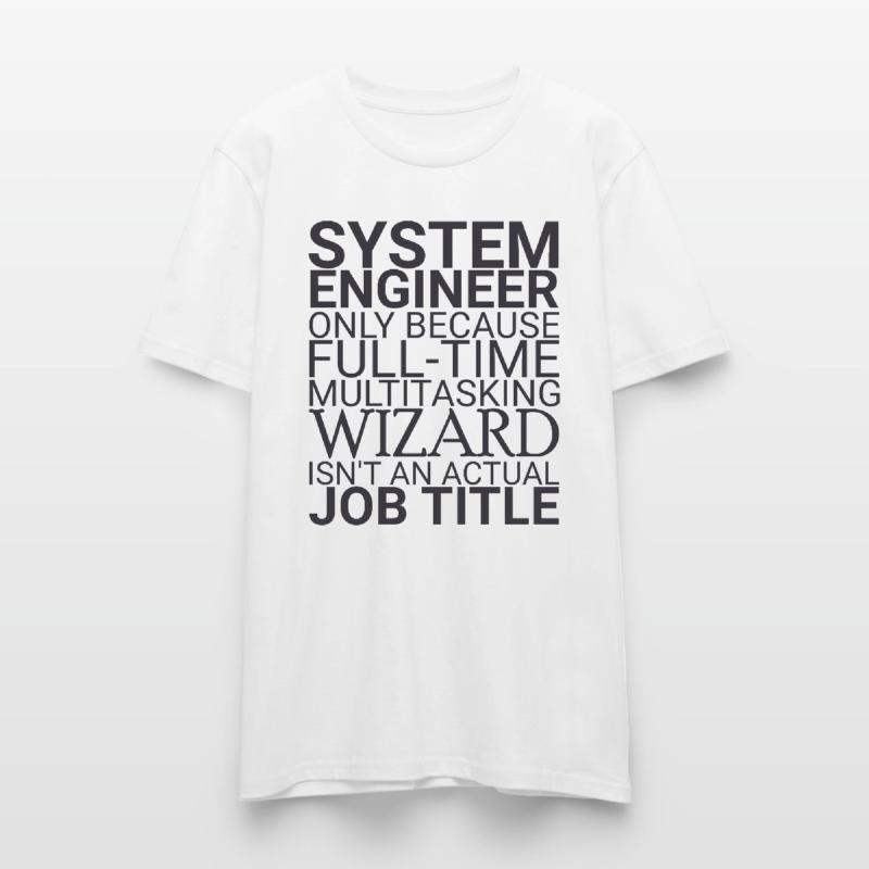 "System Engineer Wizard | System Technology" Stanley/Stella CRAFTER Unisex Organic T-Shirt