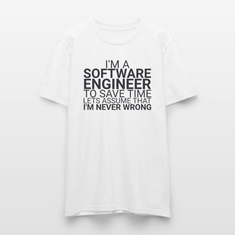 "Software Engineer Time | Programming" Stanley/Stella CRAFTER Unisex Organic T-Shirt